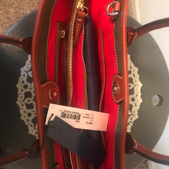 NWT Dooney & Bourke Brielle Tote Bag- Olive Green - Picture 3 of 3